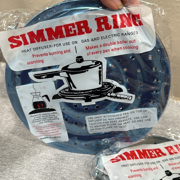 8” Simmer Ring Heat Diffuser For Use On Gas And Electric Ranges Set of 2. New - Picture 6 of 6